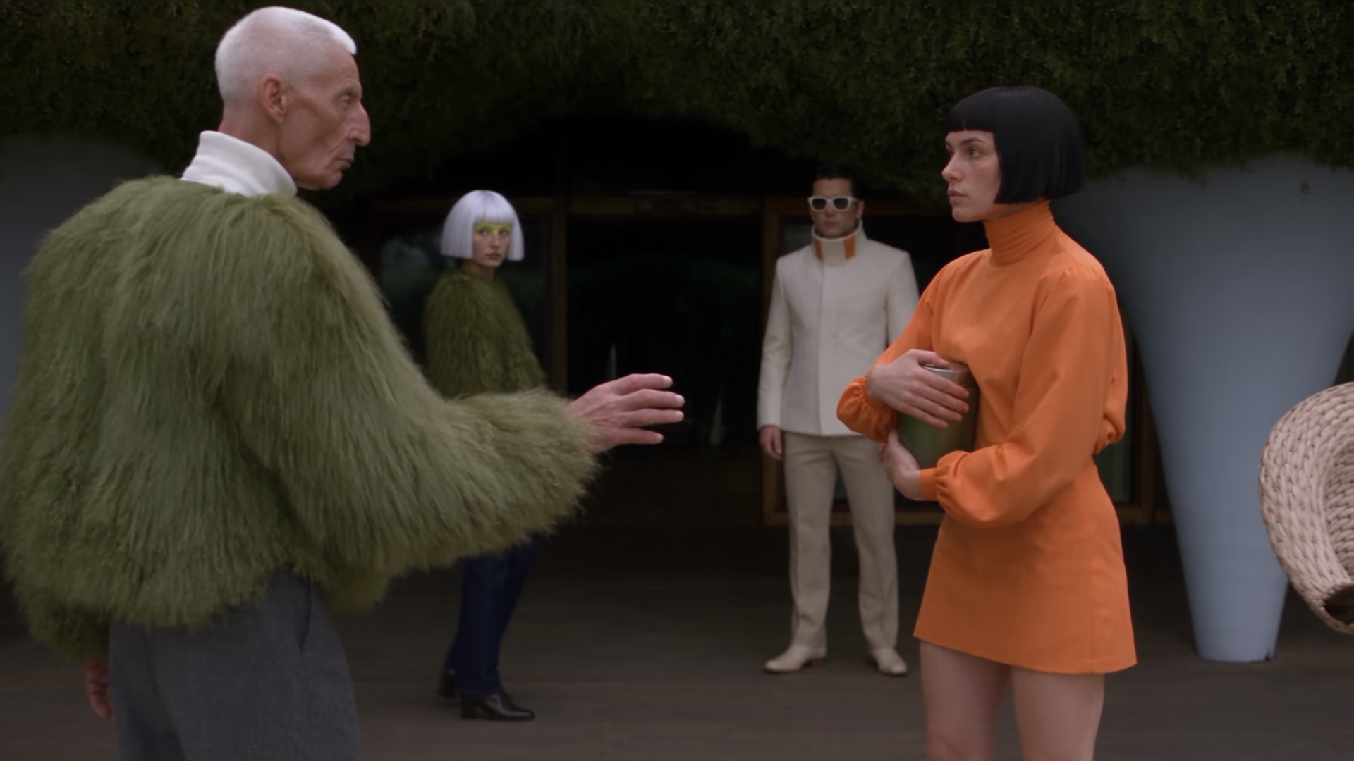 Production frame of the couriers’ confrontation in The Drop